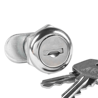 Serrure de boîte aux lettres et de placard en alliage de zinc chromé, sûre et fiable, avec clé, par ABA Locks, fabricants de Taïwan