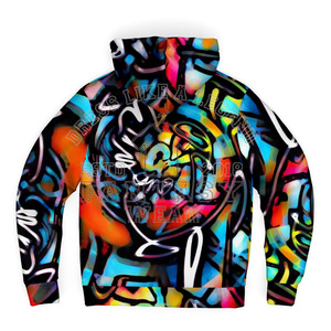 FANTASY WEAR 2026 Vente en gros Sweat à capuche oversize en polaire 350 GSM multicolore, design personnalisé, logo imprimé, sans cordon - Product Image 5