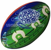 Balle de Rugby Pro Match en caoutchouc synthétique, balle de Rugby/Rugby de sport avec une adhérence et une vessie durables