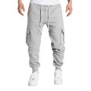 OEM Stylish 100% Cotton Joggers Pants Mid Waist Anti-Wrinkle <b>Cargo</b> <b>Trousers</b> with Straight Pattern Sustainable Wholesale - Product Image 2