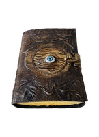 Fait à la main Hocus Pocus livre de sorts en cuir véritable Journal livre blanc Wiccan païen mauvais œil en relief cahier meilleur cadeau pour lui