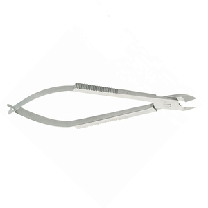 Pince à ongles à cuticule à double fourche et à ressort Outil de nail art en acier inoxydable pour les doigts de bébé - Product Image 1