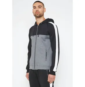 Veste personnalisée d'hiver pour hommes, pantalon de survêtement, survêtement, costume en coton et polyester avec motif solide de qualité réfléchissante vente en gros - Product Image 3