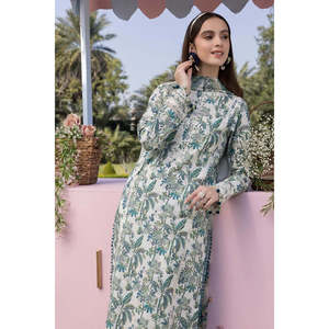 Tela Bordada Crimson Breeze Corte A para Eid Festive '26, Diseño Elegante TC-1574 - Product Image 3