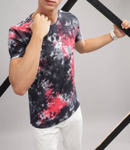 Camiseta de manga corta con cuello redondo y mezcla de algodón personalizada de alta calidad para hombre, ropa de verano - Product Image 2