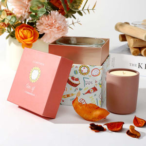 Wholesale Luxury Candle Jars <b>with</b> <b>Lid</b> Premium Paper <b>Boxes</b> for Premium Packaging Elegant Candle Box Design - Product Image 1