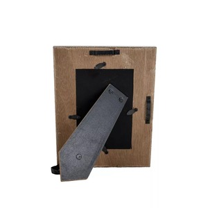 Marco DE FOTOS moderno tejido de madera natural, artículo de regalo de moda con pantalla elegante con encanto rústico para decoración del hogar, tipo de Metal de hierro - Product Image 3