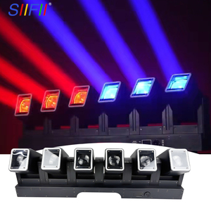 SIIFII RGBW LED 6 Piezas * 60W Ra95 6000K DMX512, Montaje Colgante para Luz Zoom, Escenario, Concierto, Baño de Luz, Control de Sonido, Barra, Navidad - Product Image 1