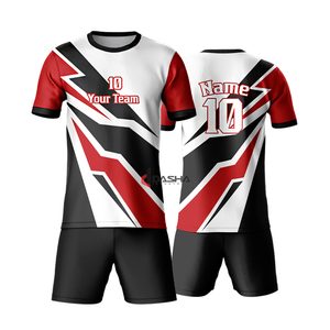 Sublimación transpirable Logotipo personalizado Uniforme de fútbol Ropa deportiva Uniformes Conjunto Entrenamiento Ropa de equipos de fútbol para adultos - Product Image 3