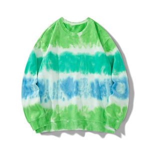 Logo personnalisé, service OME, motif imprimé uni, coupe ample, grammage élevé, tie-dye, streetwear, col rond, automne - Product Image 3