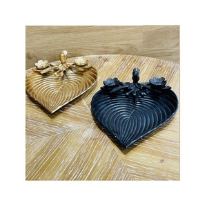 Assiette de fruits ronde en métal de conception de haute qualité collations décoratives en aluminium bol de service assiette à gâteau moderne à revêtement bleu bol de service - Product Image 4