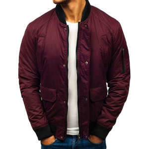 Chaqueta de bombardero informal de invierno para hombre, estilo de calle alta con cuello levantado, chaqueta cálida en oferta - Product Image 4
