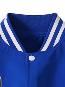 Veste d'université de haute qualité Veste d'université de baseball imprimée brodée avec écusson personnalisé pour hommes - Product Image 4