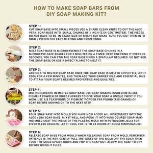 Kit de fabrication de savon artisanal au beurre de karité - Savon hydratant anti-acné pour bébés avec le fruit comme ingrédient principal - Product Image 4