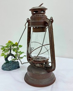 Bougie rustique lanterne décoration extérieure rouille peint lampe suspendue pour Halloween décor de noël cour porte avant décor - Product Image 5