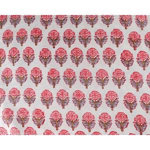 Floral rose 100% coton doux tissu femmes vêtements main bloc impression Style indien course couture sac couverture jouet utilisation décorative - Product Image 1