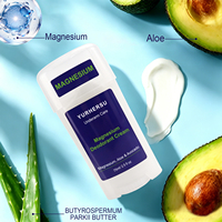 Crème Déodorante au Magnésium en Gros Soin des Aisselles Contrôle Longue Durée des Odeurs Absorption Rapide Rafraîchissante à l'Aloe Vera et au Beurre de Karité