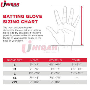 Conception personnalisable de haute qualité adulte Softball Baseball gants de frappe en cuir de qualité supérieure longues poignets élastiques Top Choice UNIQAH - Product Image 6