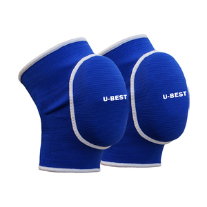 Rodilleras Tejidas U-BEST, Protección Transpirable para Voleibol, Todas las Temporadas, Unisex, Blancas con Ribete Rojo - Product Image 4