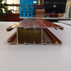 Porte coulissante profilé en aluminium vente d'usine 6000 à 7000 grain de bois sérieux | chanson hong aluminium vietnam - Product Image 2