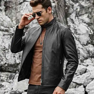 Veste en cuir pour homme de haute qualité pour motard Veste en cuir véritable Matériel de qualité supérieure Veste en cuir pour homme Veste pour homme - Product Image 2