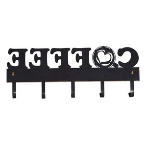 ตะขอโลหะติดผนังออกใหม่2025หรูหราสีดำกาแฟดีไซน์หรูหราสำหรับโรงแรมบ้านห้องครัวยอดนิยม - Product Image 4