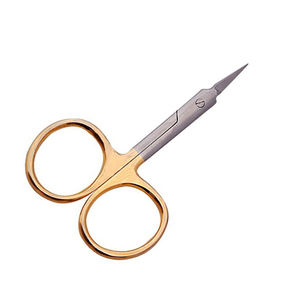 Tijeras para Cutículas de Diseño Personalizado, Doradas, con Punta Afilada de 1 mm, 9.5 cm, Removedor de Piel Muerta - Product Image 1