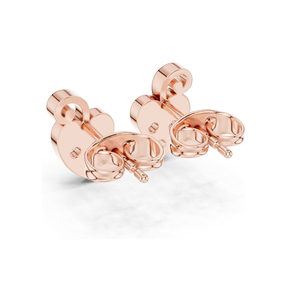 ต่างหูเพชรทรงหัวใจใบไม้ 0.21 กะรัต  VVS-VS EF CVD  ทอง 18KT, 14KT, 10KT และเงิน 925 สีขาว เหลือง และโรสโกลด์ - Product Image 6