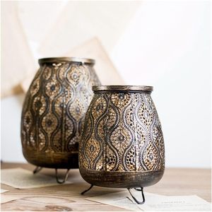 Luxury <b>Lantern</b> <b>Candle</b> <b>Holder</b> New Handmade iron Homeware Decorative living Room <b>Candle</b> <b>Holder</b> wholesale manufacturer supplier - Product Image 6