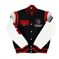 Veste universitaire Clark Atlanta Panthers 1988 à manches pailletées, vêtements universitaires personnalisés HBCU, unisexe, en gros, hiver