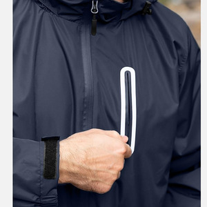 Vente en gros de combinaisons de pluie respirantes de couleur unie personnalisées pour hommes combinaison de pluie à col à capuche imperméable pour hommes - Product Image 3