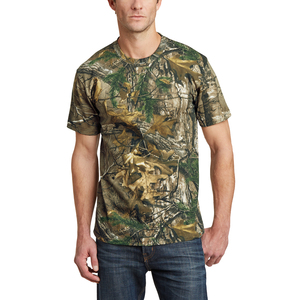 Haute qualité impression par sublimation personnalisée 100% polyester séchage rapide t-shirts hommes camouflage à manches courtes pêche chasse t-shirts - Product Image 5