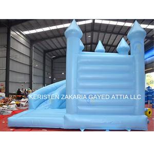 Centro de Juegos Inflable para Exteriores de Gran Tamaño, Fácil de Instalar, Elegante Casa de Brinco Blanca con Tobogán para Alquiler en Eventos - Product Image 4