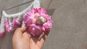 Diwali indio decoración pared puerta colgantes Toran jazmín Rosa flor guirnaldas Bandarwal y Pooja Mandir decoración regalo puerta Decoración - Product Image 6