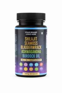 Top Rated Ultimate Immune Energy Boost Capsule Wild Sea Moss Burdock <b>Oil</b> Shilajit Ashwagandha Bladderwrack Herb Extracts - Product Image 3