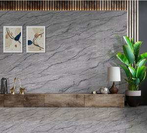 600x1200mm 0,5% WA Porcelaine polie émaillée effet marbre blanc et gris finition brillante pour la maison, l'hôtel, le salon, les bureaux, la salle de sport - Product Image 3