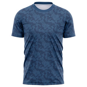 T-shirts d'été camouflage coupe ajustée pour hommes séchage rapide respirant et confortable pour la vente en gros de fitness en salle de sport - Product Image 6