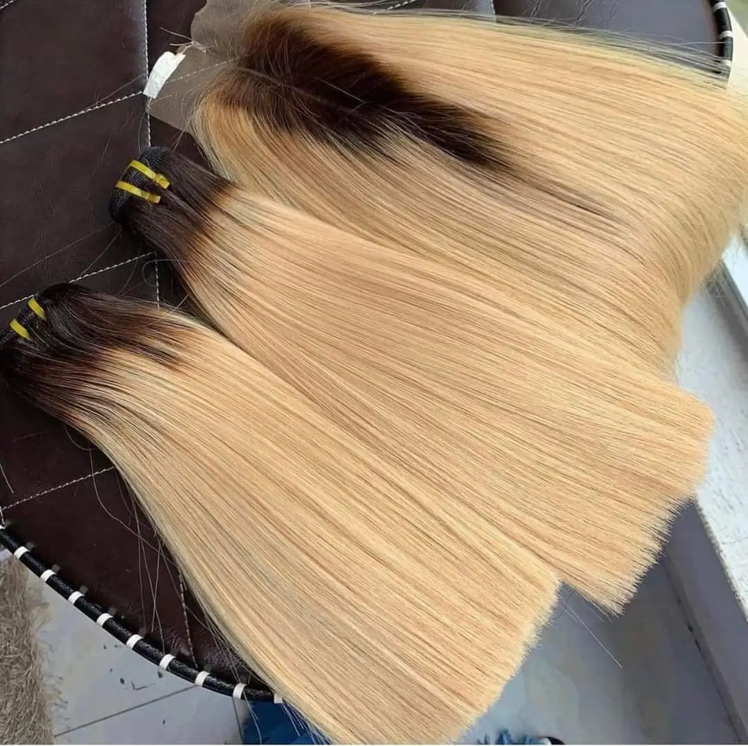 Prezzo di fabbrica capelli lisci con osso di alta qualità 100% capelli umani vietnamiti trame complete colori pieni dimensioni complete
