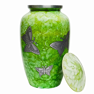 Handcrafted Meena Coated Aluminum Cremation Urns Elegant <b>Keepsake</b> & Adult Sizes Leakproof Durable <b>Memorial</b> Urns - Product Image 4
