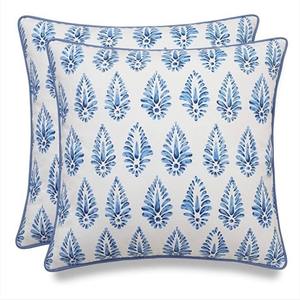 18 "x 18" Festival Impreso 100% Algodón Throw Pillow Fundas de cojín Tejido Technics 100% Fibra de poliéster Relleno Cierre de cremallera - Product Image 5