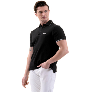 Logo personnalisé hommes pour polos 100% coton avec motif solide toile revers col Golf pour Polo T-Shirt prix compétitif - Product Image 3