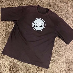 Camiseta unisex con logotipo personalizado, camisetas de gran tamaño informales de algodón AIRism para hombre, Camisetas Básicas de manga corta con cuello redondo de verano - Product Image 5