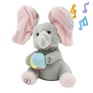Peluche Éléphant Jouet de Jeu de Cache-Cache - Product Image 1