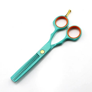 Kit de tijeras de peluquero, maquinilla de afeitar de peluquero con revestimiento de Color y cizalla de corte de adelgazamiento, juego de tijeras de acero inoxidable con anillo de goma - Product Image 3