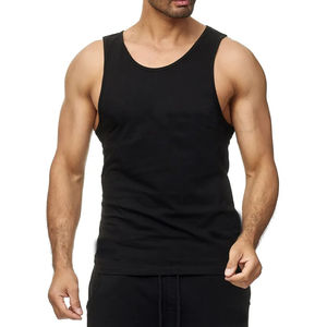 เสื้อกล้ามยิมผ้าฝ้ายคุณภาพสูงเสื้อกล้าม Singlets แบบกําหนดเองสําหรับผู้ชายกีฬาเสื้อกล้าม USA ขนาดเสื้อกล้ามผู้ชายแบบยืดได้โลโก้ที่กําหนดเอง - Product Image 1