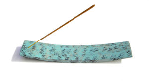 Soporte de incienso tallado en madera Natural, quemador de palo de incienso con incrustación de Luna y Estrella, indio - Product Image 4