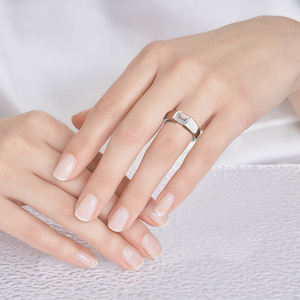 Anillos de Moissanita al por Mayor en Oro Blanco, Amarillo y Rosa de 14k, Corte Brillante, Color E, 2 Quilates, VVS2, Chapados en Oro para Compromiso de Mujer, OEM - Product Image 3