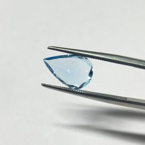 Aguamarina Natural, Corte Facetado en Forma de Pera, Gema Suelta Azul Certificada, 8x12mm, 2ct - Product Image 4