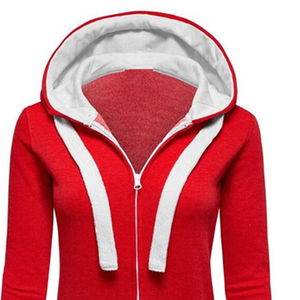 Novedad: Sudaderas con capucha y cremallera personalizadas para mujer, tallas grandes, con logo DIY, sudadera con cremallera, ropa deportiva bordada de gran tamaño - Casual - Product Image 6