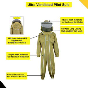 Costume d'abeille ventilé costume d'apiculture protection d'apiculteur costume en denim taureau 3 couches - Product Image 2